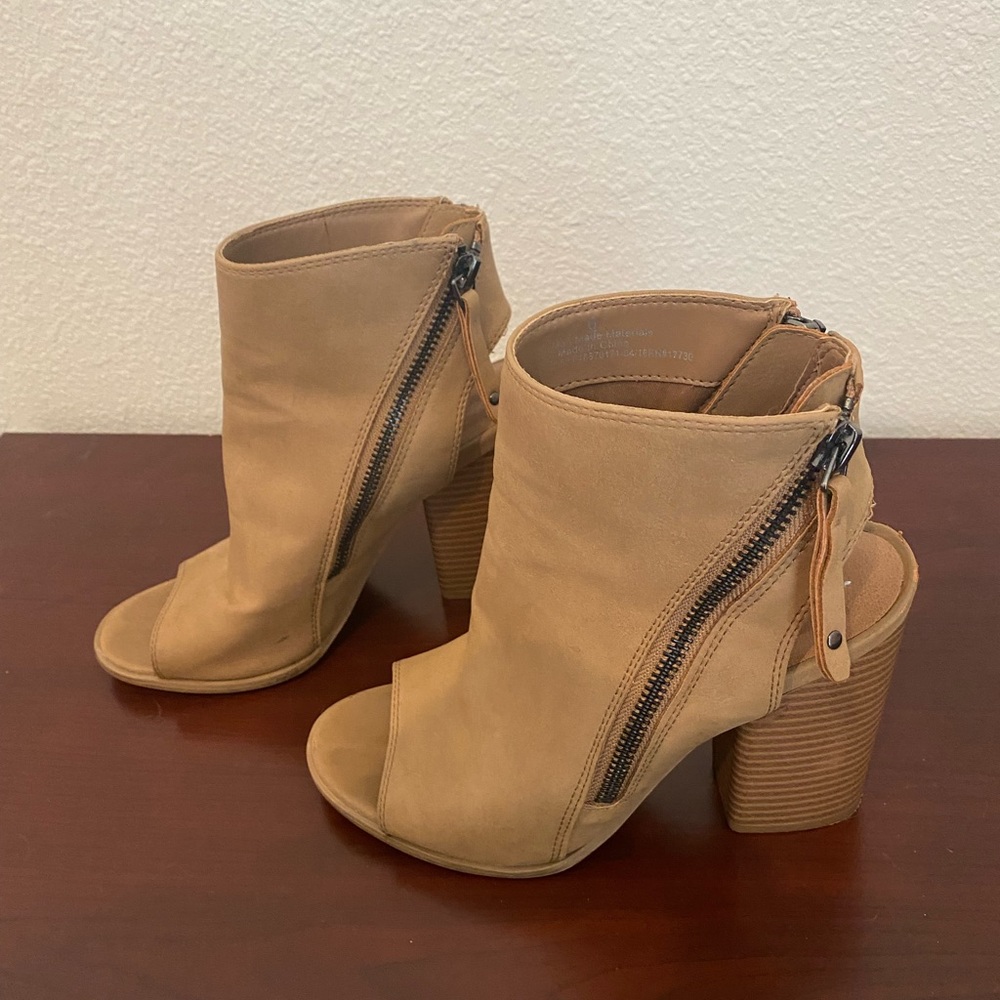 Tan booties